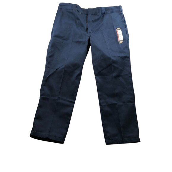 Dickies Men's 874 Work Pants Size 44x31 Navy Straight Classic Casual Relaxed - Picture 1 of 16